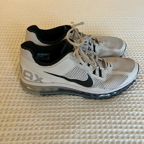 Nike Air Max Men's Shoes - Cream and Black - Picture 2 of 5